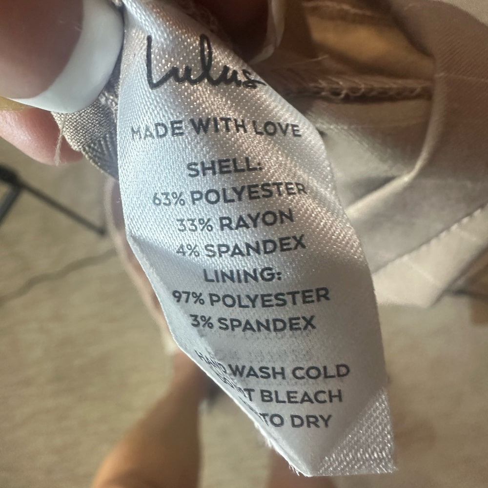 NWT SIZE S Lulus Tan Wrap Mini Skorts Casual