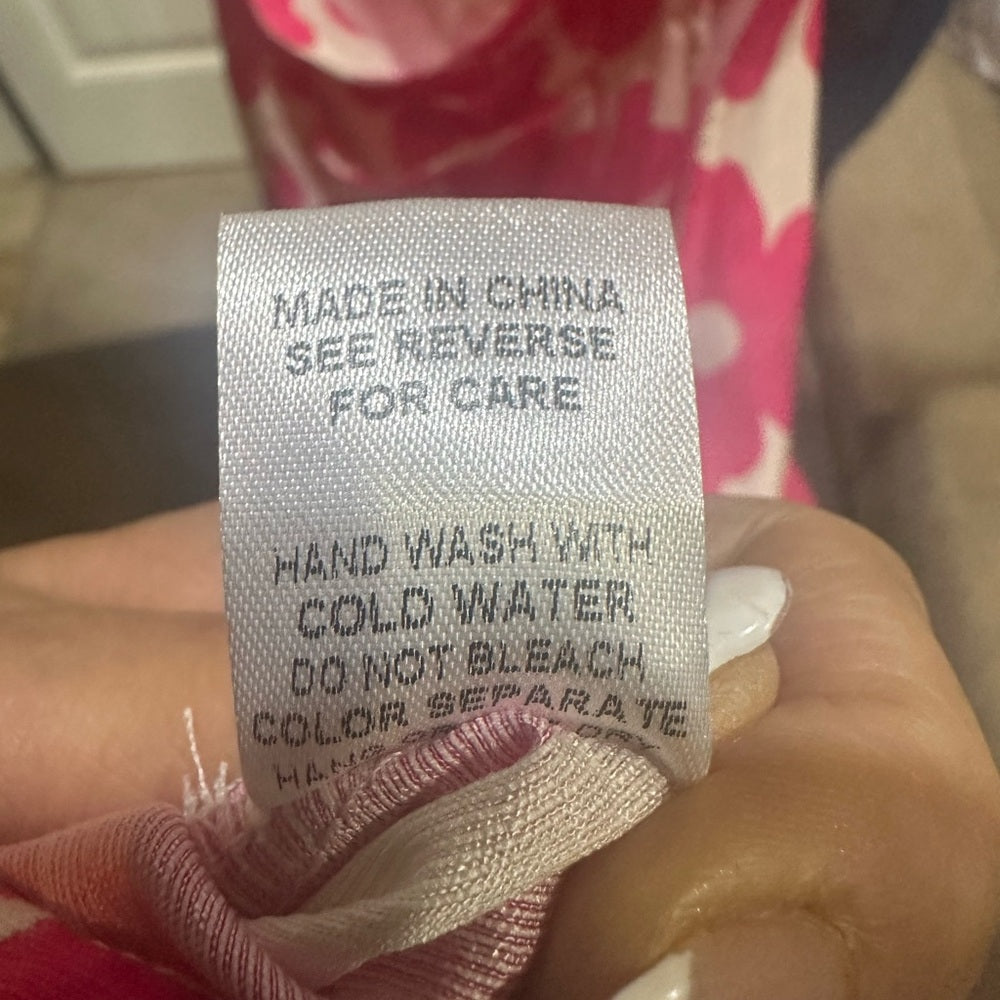 NWOT SIZEL BiBi Pink and White Casual Sundress Shorts