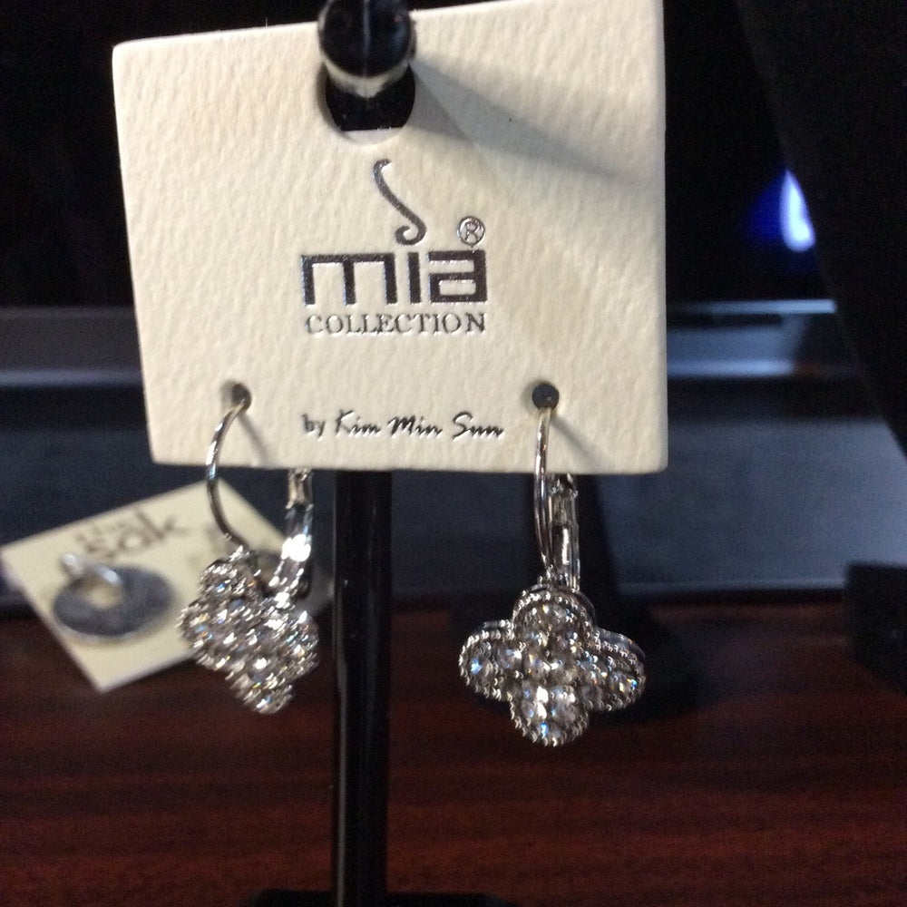 MIA Silver Filigree Chandelier Earrings