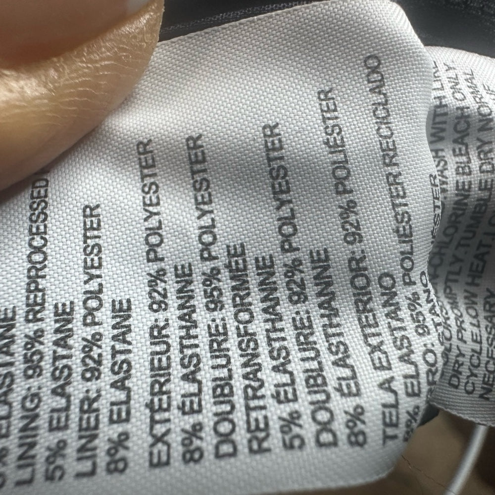 Speedo Black and White Knee-Length A-Line Skorts