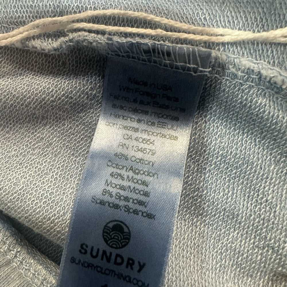 NWT SIZE S/1 Sundry Bike Shorts Blue and Pink Relaxed Fit