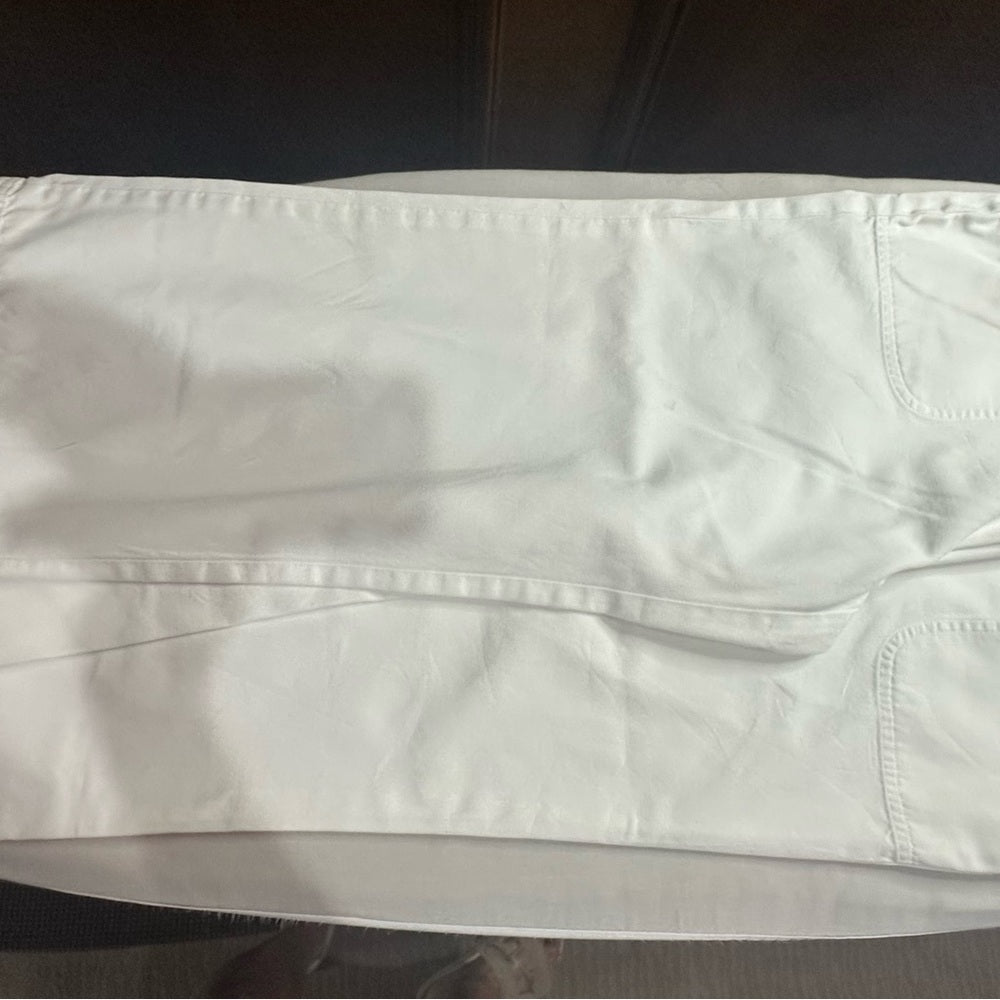 J. Crew White Ankle Cropped Jeans