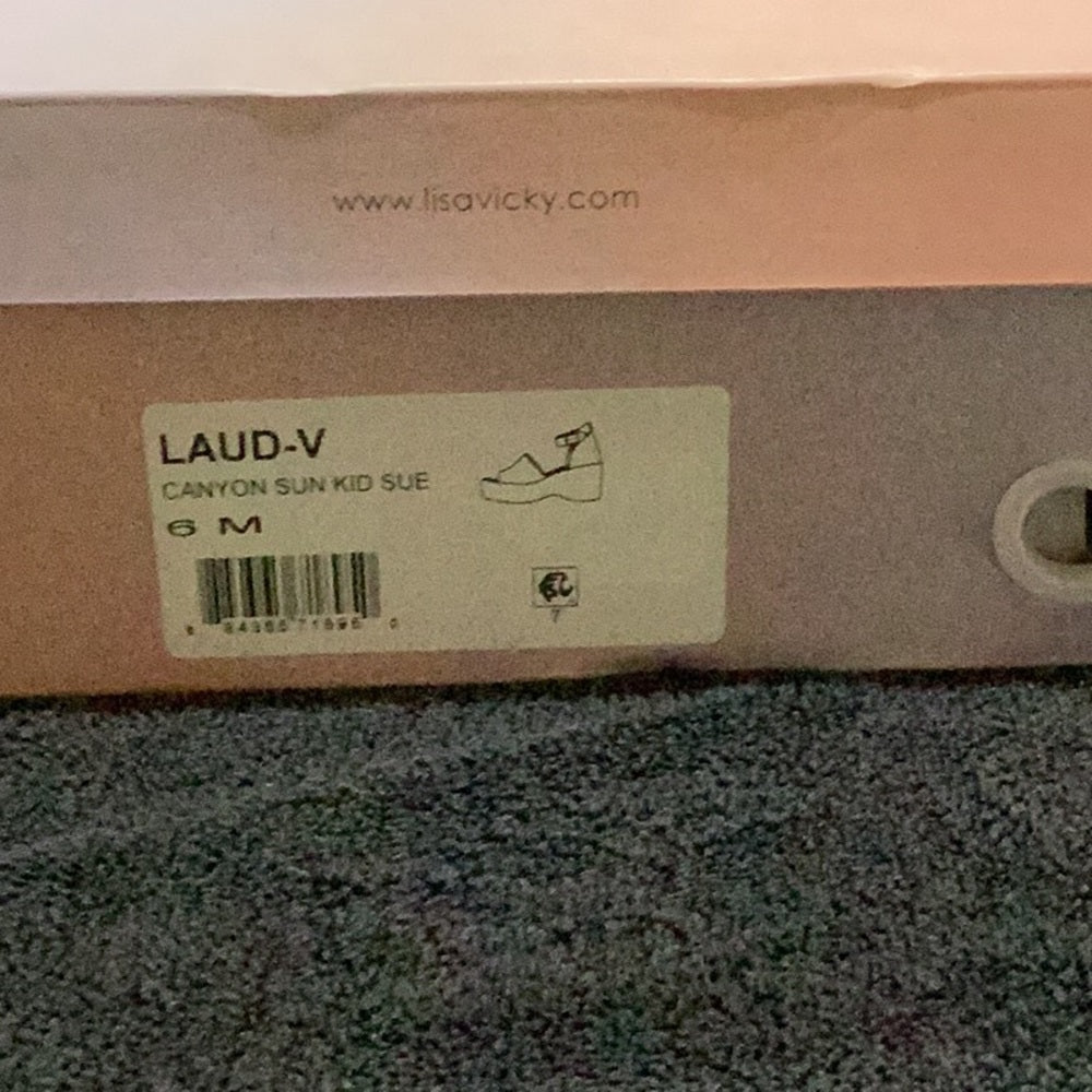 36. NEW SIZE 6 M Pink Wedge Sandals with Platform Sole and Ankle Strap