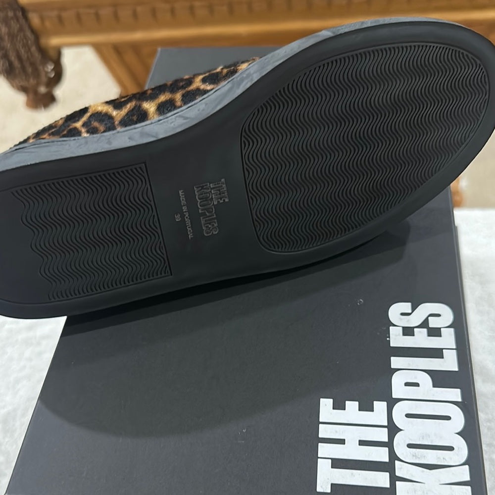 51. NEW SIZE 9-9 1/2The Kooples Leopard Print Sneakers Brown Black