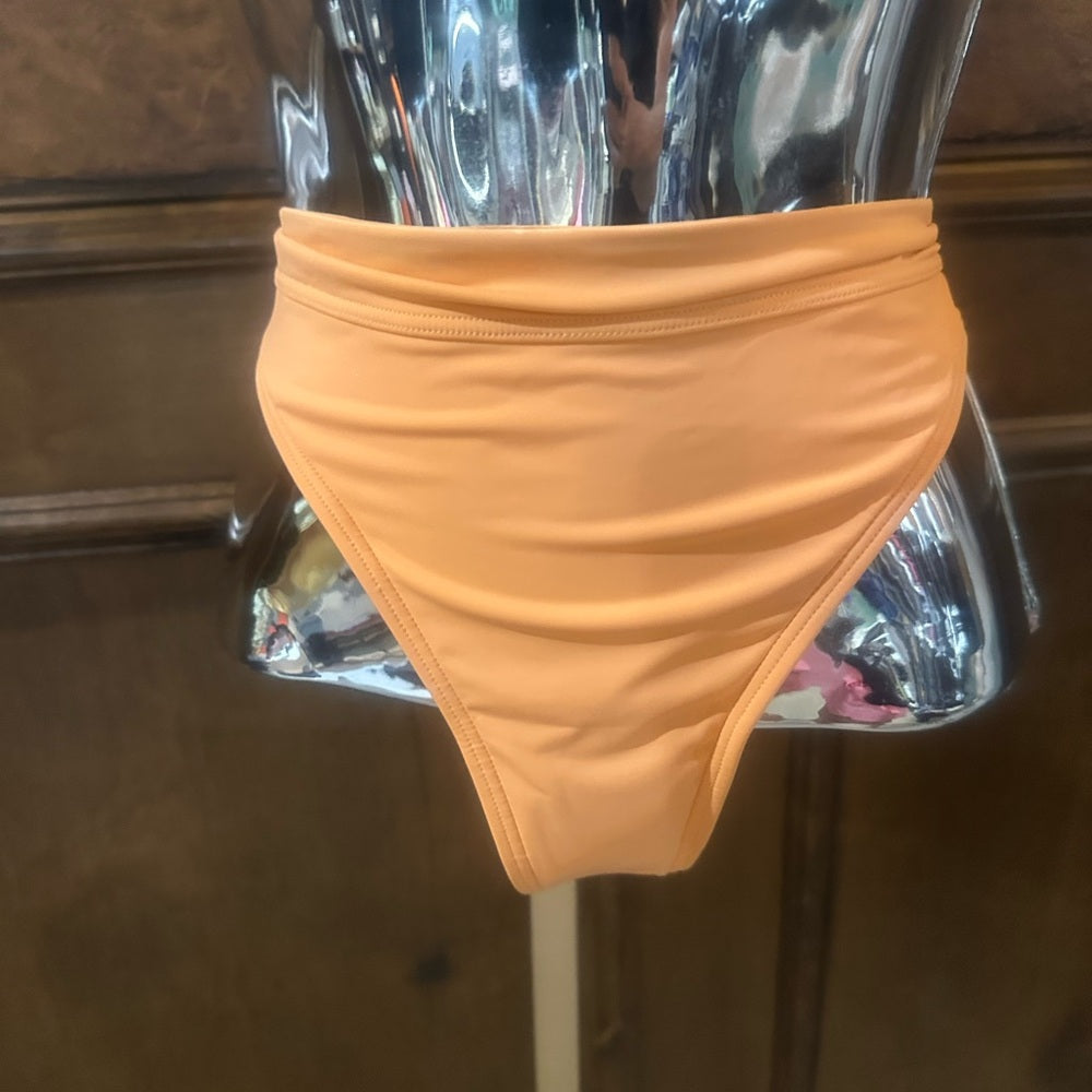 NWOT SIZE S/P Billabong Orange Retro High-Waisted Bikini