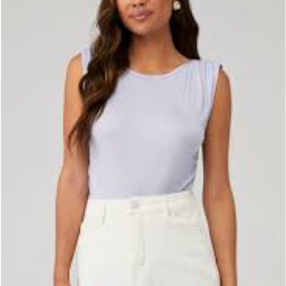 NWT SIZE S Free People Purple Fitted Sleeveless Muscle Tee