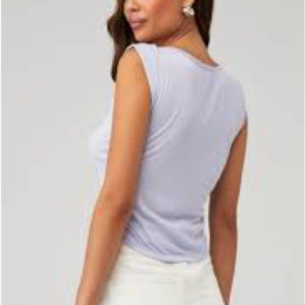 NWT SIZE S Free People Purple Fitted Sleeveless Muscle Tee