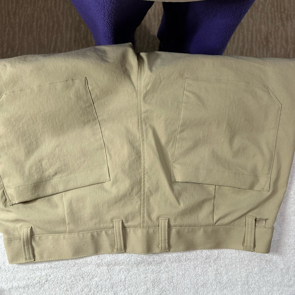 NWOT SIZE 34 Lululemon Athletica Cream Trousers Relaxed Fit