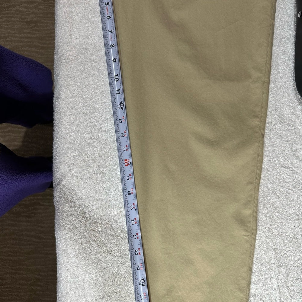 NWOT SIZE 34 Lululemon Athletica Cream Trousers Relaxed Fit