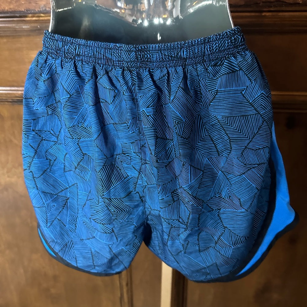 SIZE S Nike Blue Athletic Shorts with Classic Split Hem