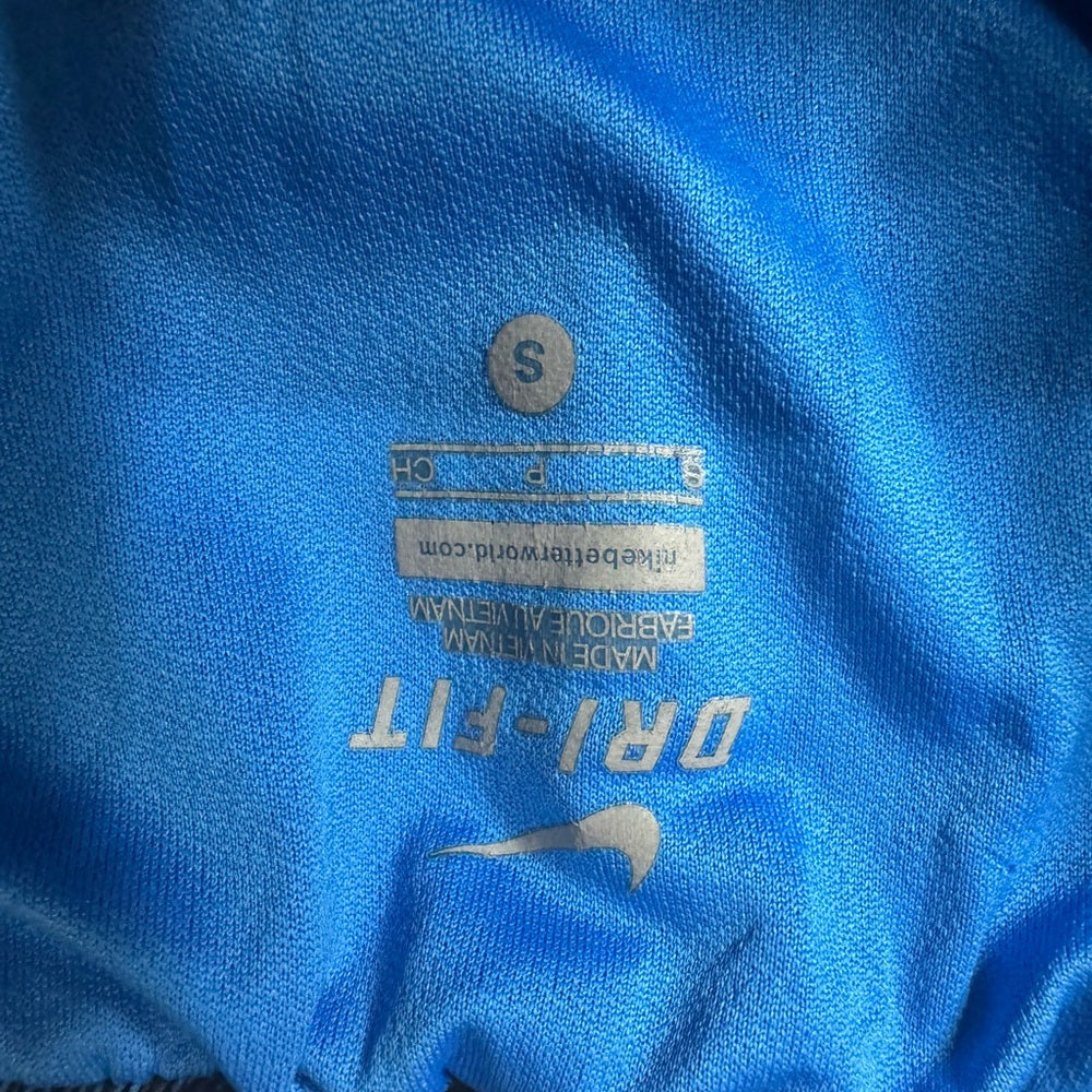 SIZE S Nike Blue Athletic Shorts with Classic Split Hem