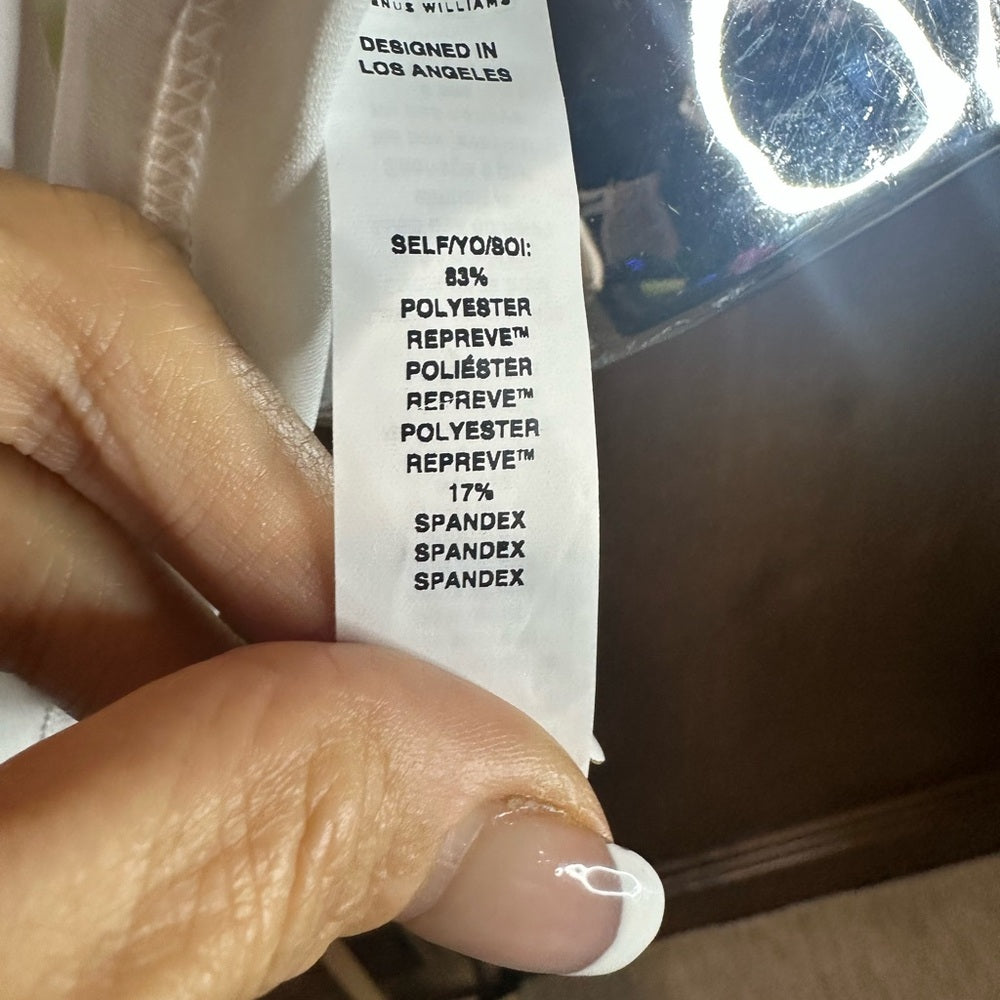 NWT SIZE M EleVen by Venus Williams White Sleeveless Fitted Tank