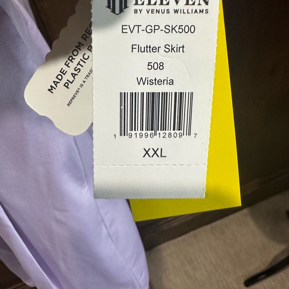 NWT SIZE XXL EleVen by Venus Williams Athletic Purple Pleated Skater Skirt