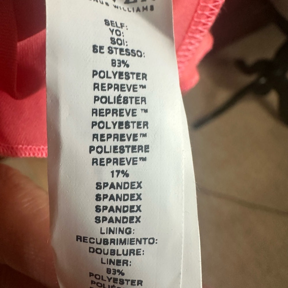 NWT SIZE L EleVen by Venus Williams Orange Pink Tiered Skater Mini