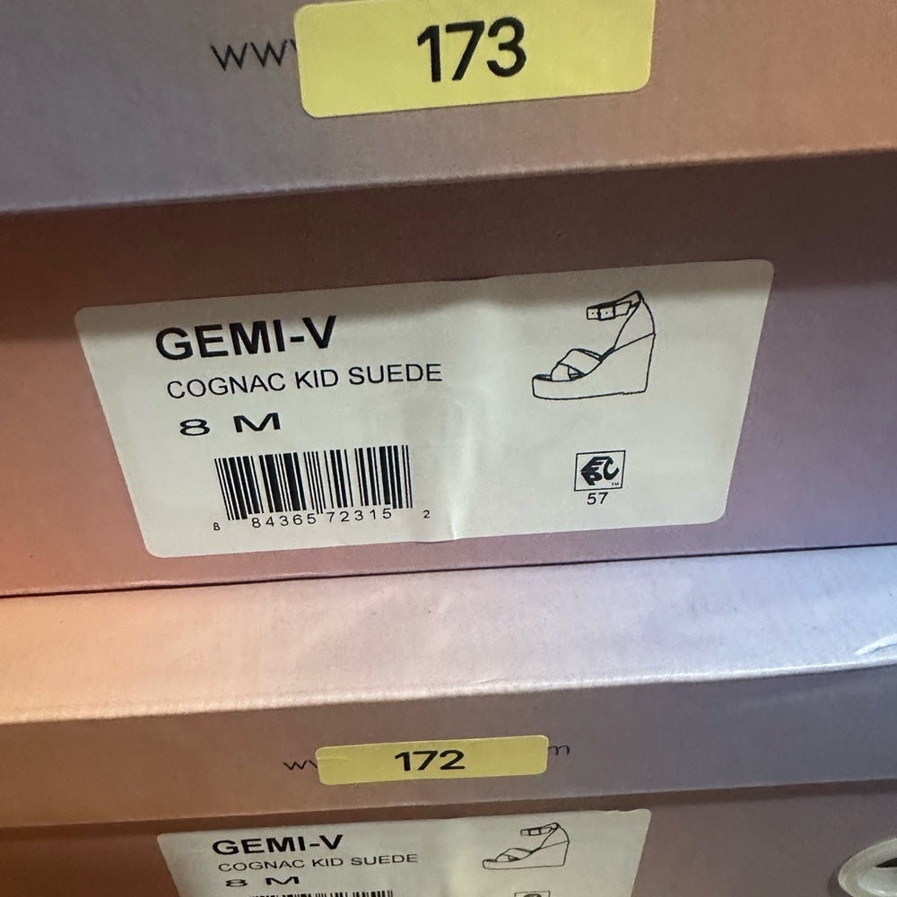 171.172.173.174.175.176.177..NEW Tan Espadrille Wedges with Crisscross Straps