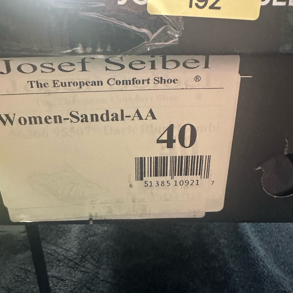 192. NEW SIZE 10/10.5/40 Joosef Seibel Blue and Green Sandals Ergonomic Design