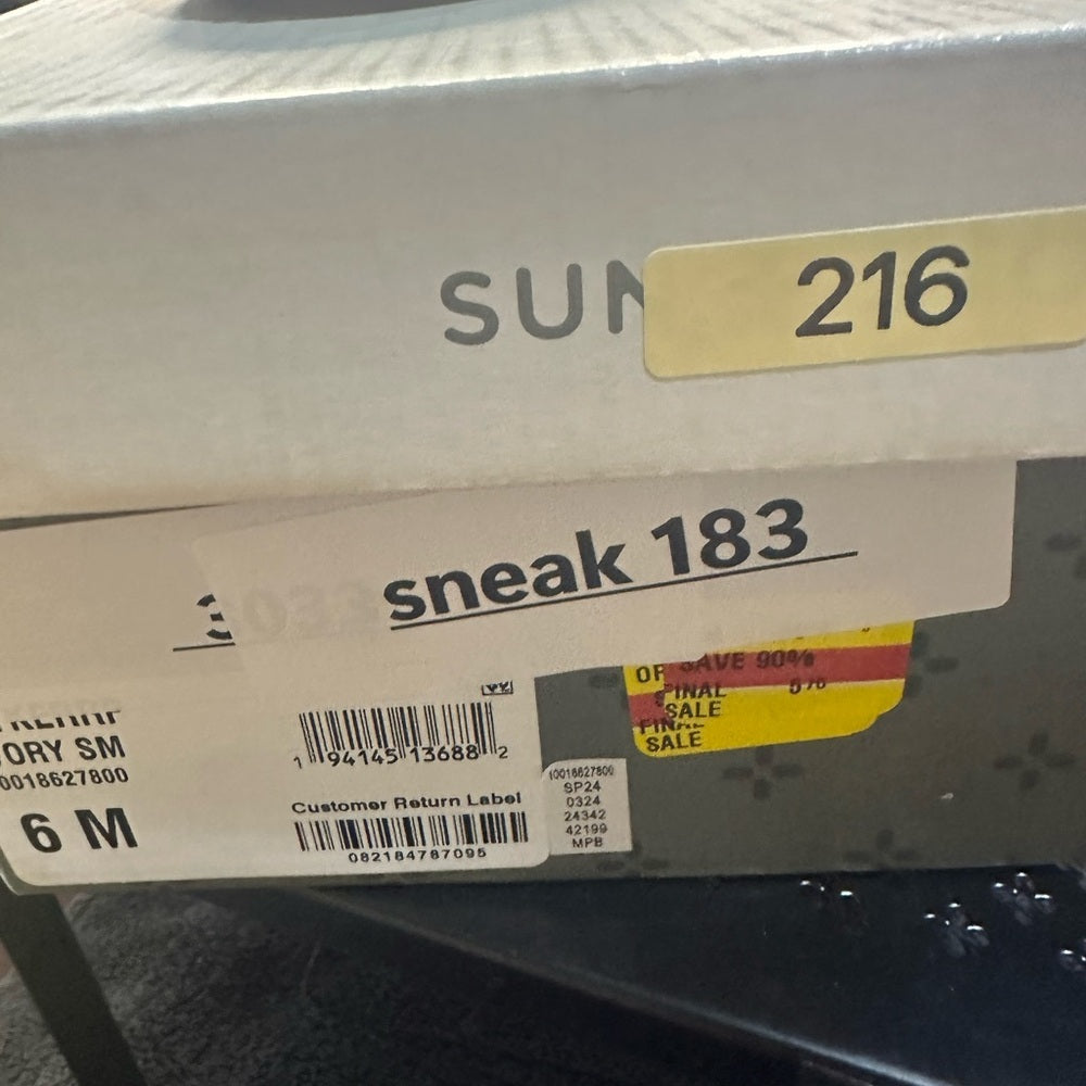 216. NEW SIZE 6 Sun + Stone Cream Espadrille Flat Sandals