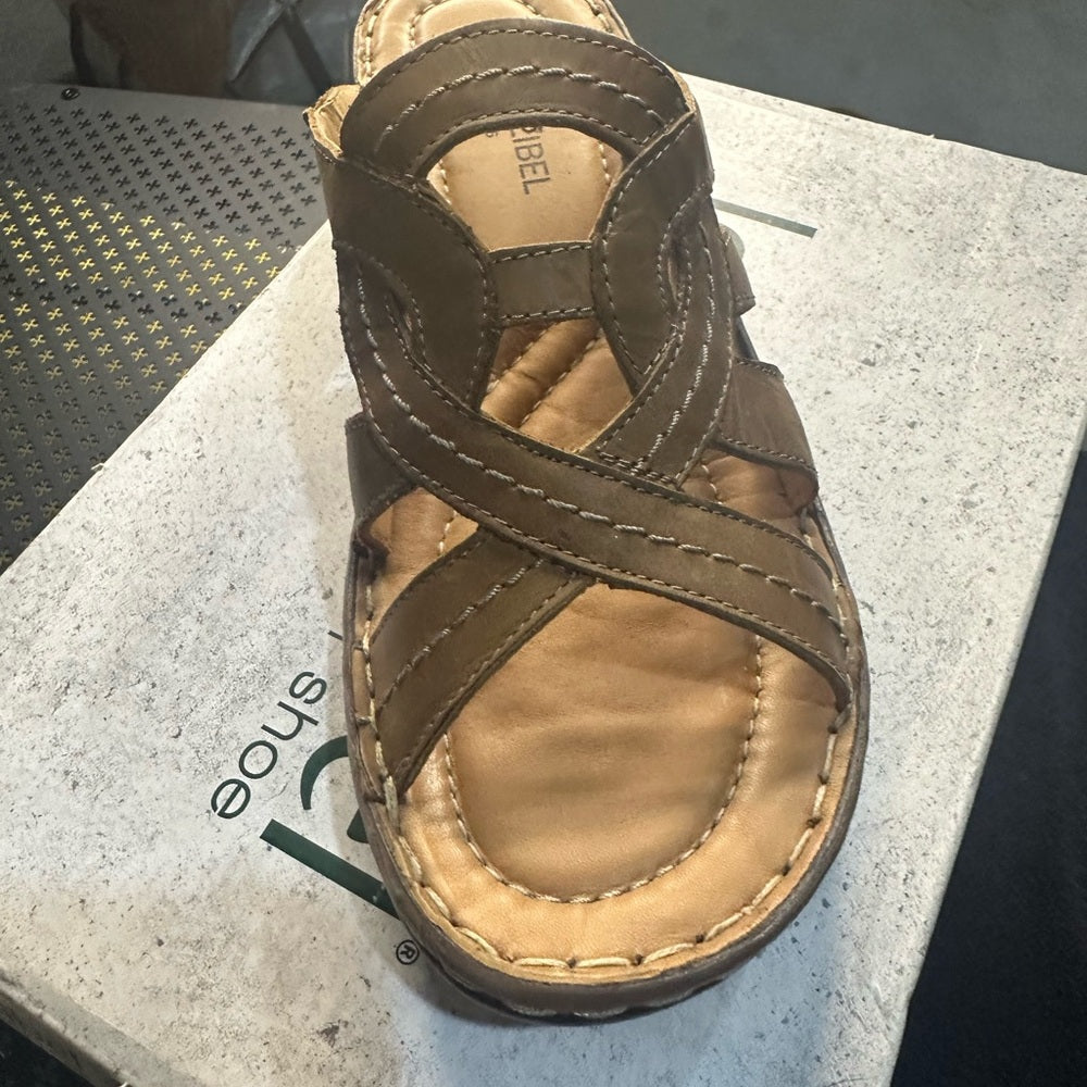 219. NEW SIZE 10 Josef Seibel Tan Mules Comfort Slip-On
