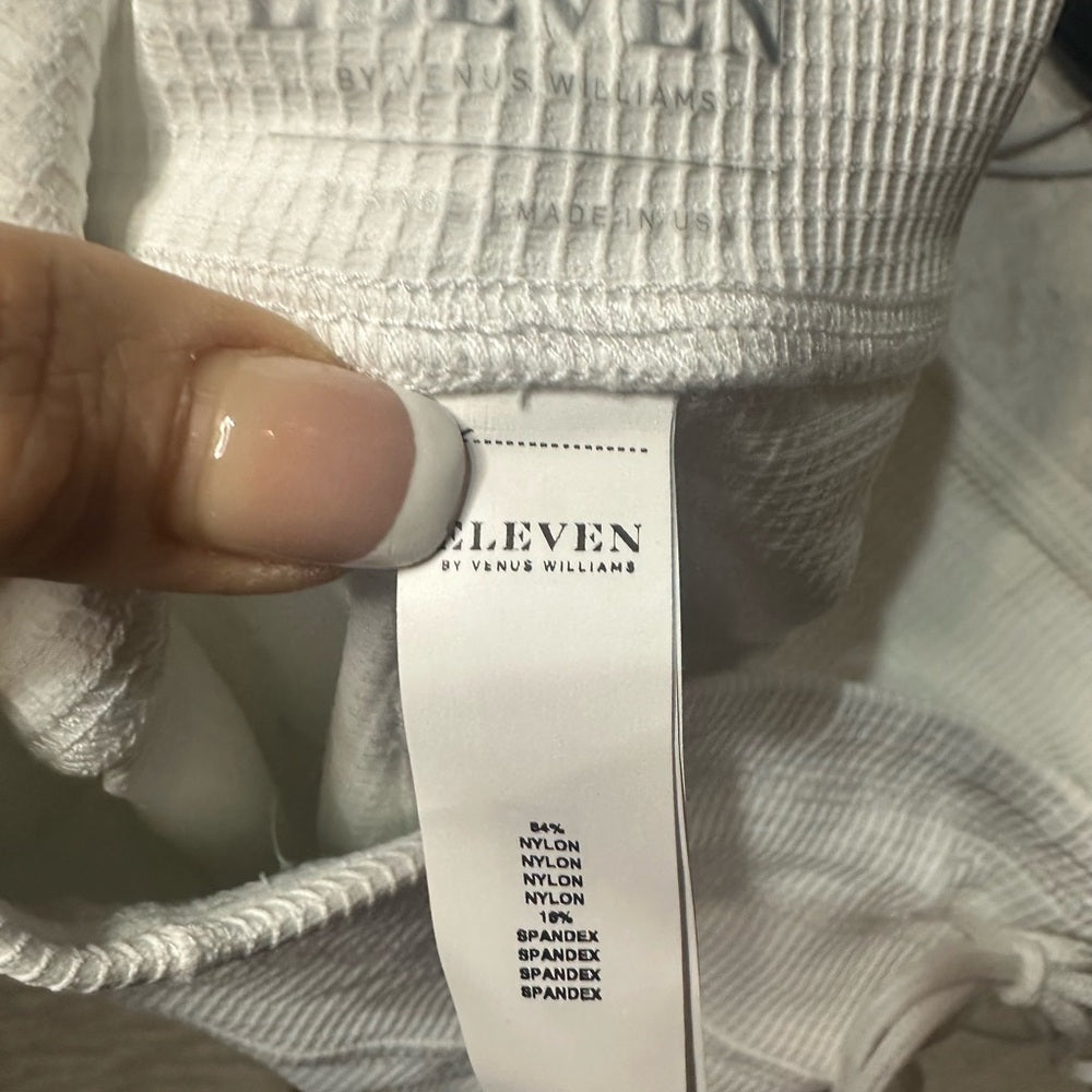 NWT SIZE XL EleVen by Venus Williams Cream Joggers with High-Waisted Design