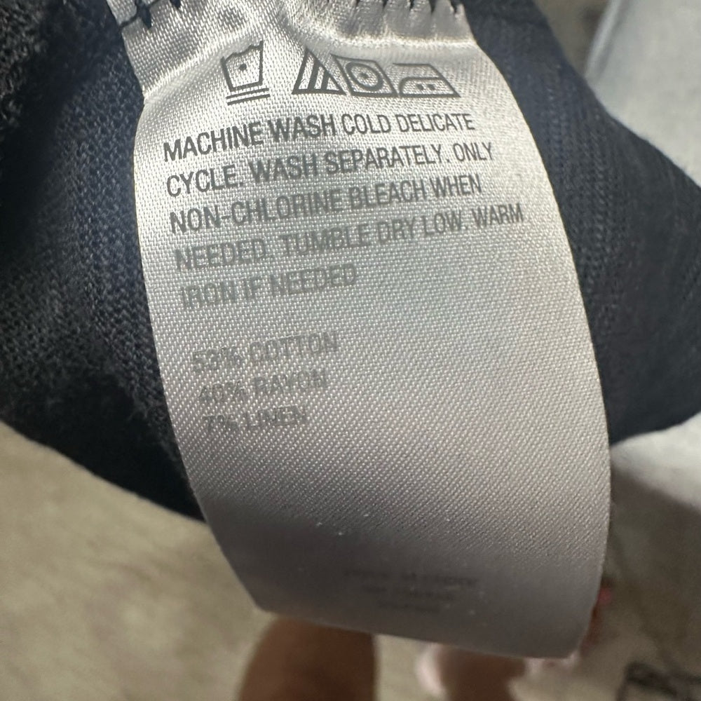 NWT SIZE XXS Colleen Lopez Black Ruched Sleeveless Tank