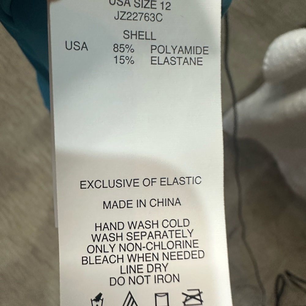 NWT SIZE 12 Jantzen Turquoise Swim Coverup Skirt