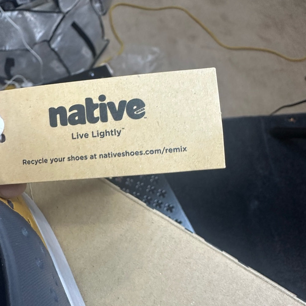 296. NEW SIZE 10 Native Women's Sneakers Gray and Yellow