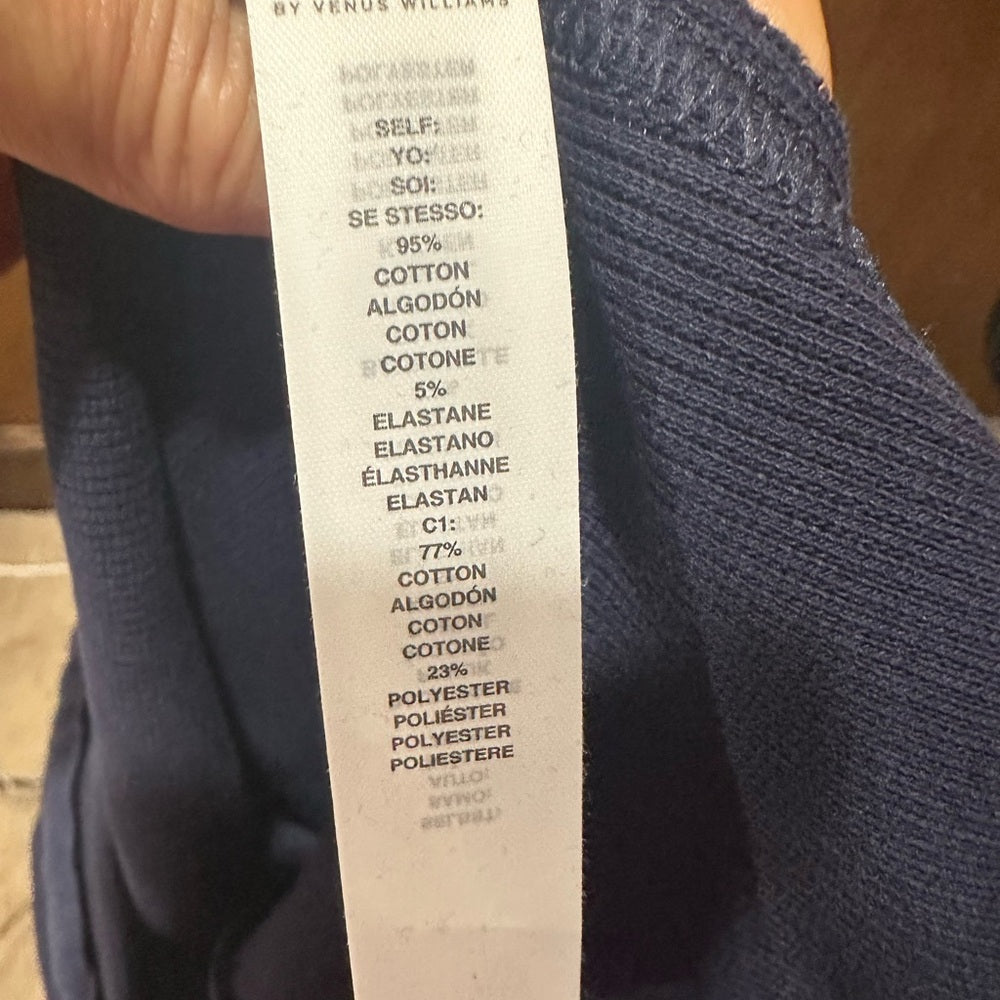 NWT SIZE L EleVen by Venus Williams Navy Track Pants