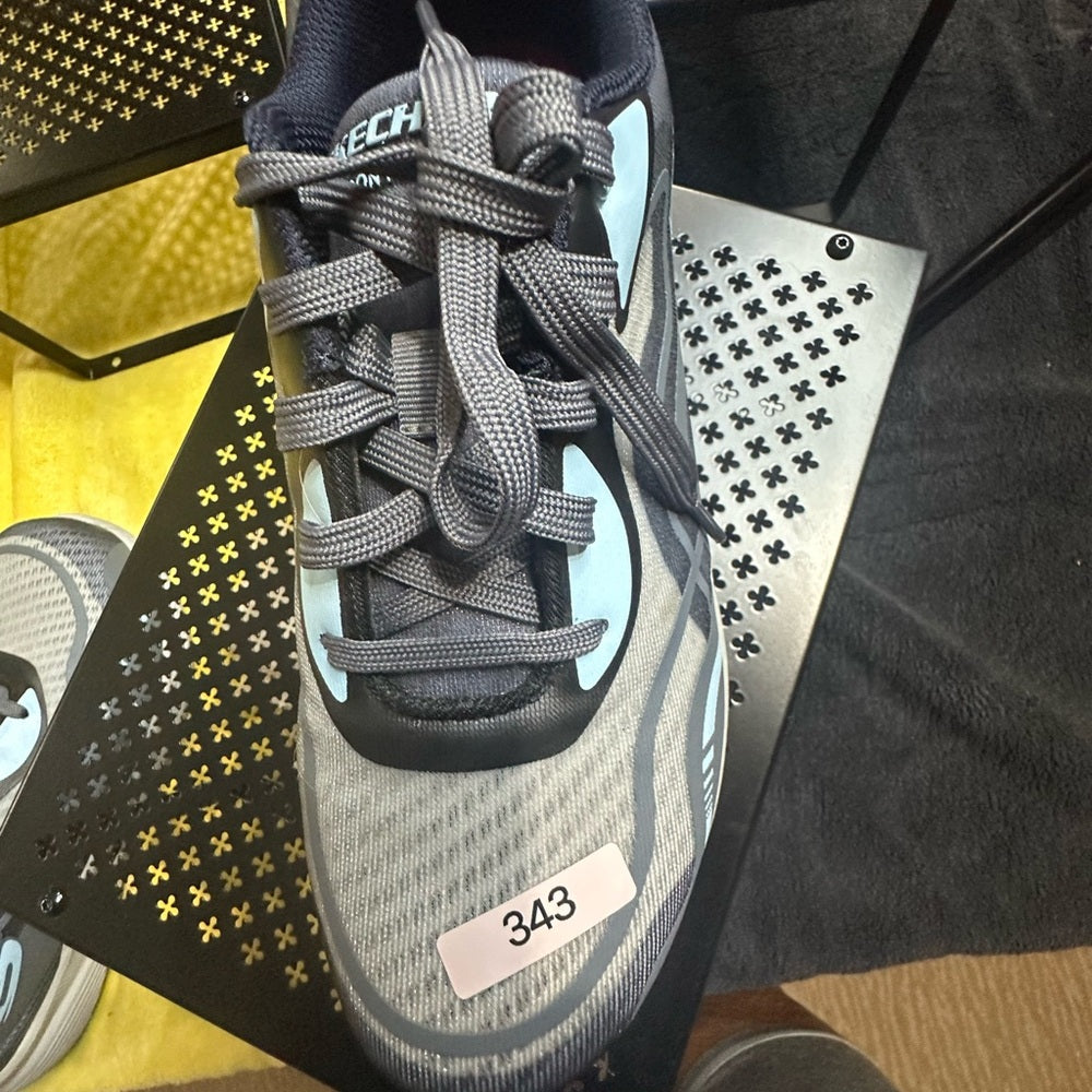 343. Slightly used SIZE 10 Skechers Gray and Blue Men's Sneakers