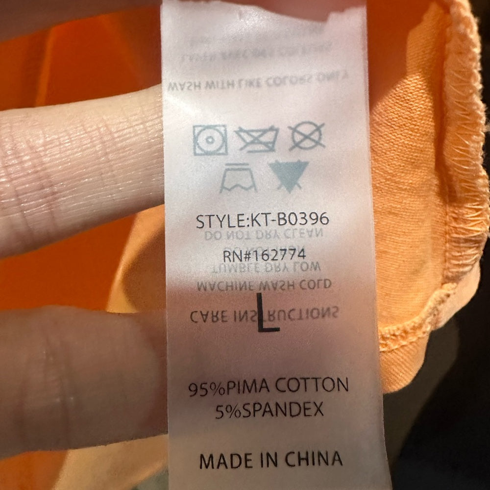 NWT SIZE S/M/L Mono B Bright Orange Crop Top