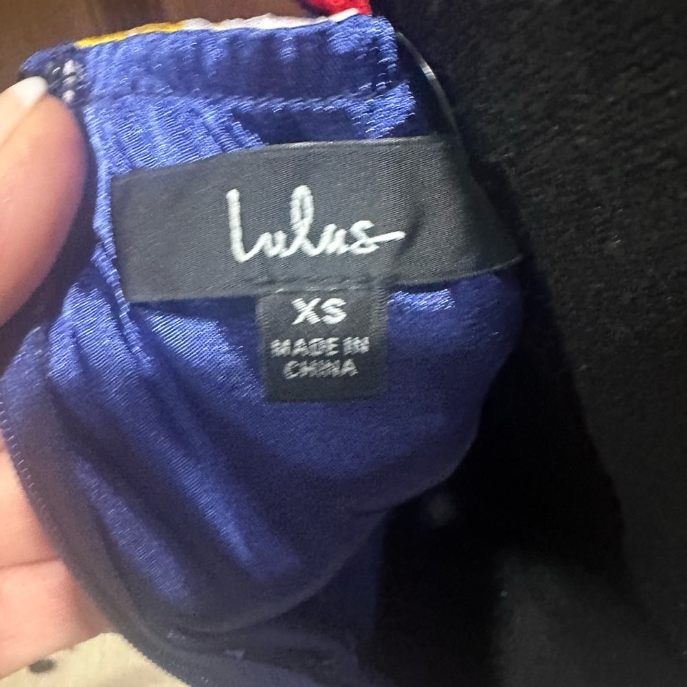 NWT SIZE XS Lulu's Multicolor Floral Midi Dress