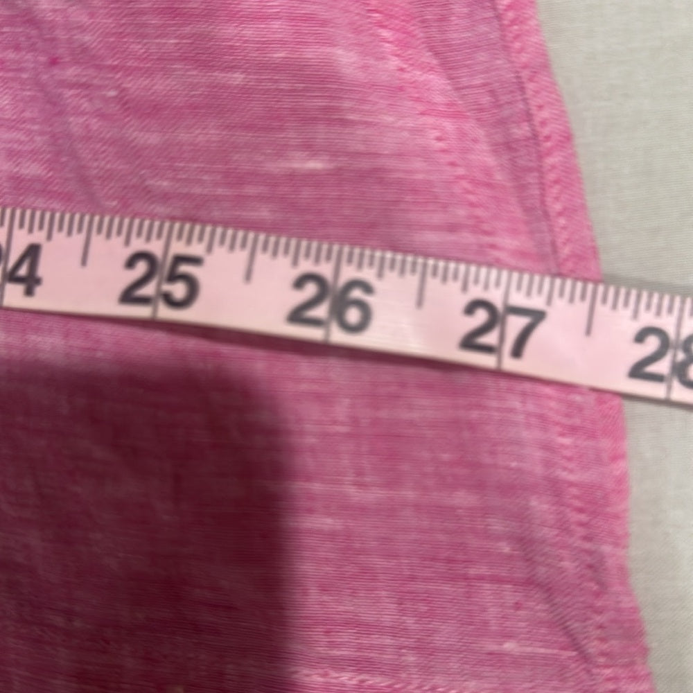 NWT SIZE 0 Hartford Pink 3/4 Sleeve Button Down Shirt