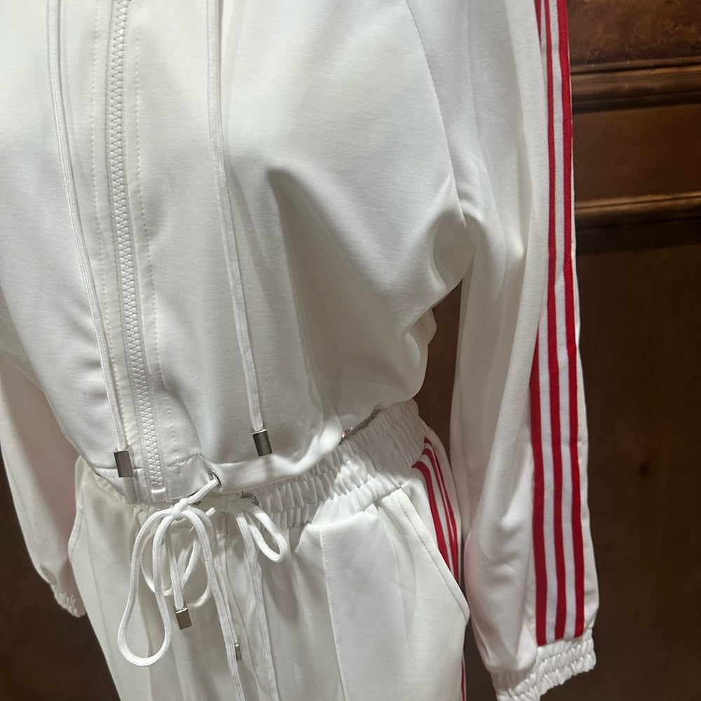 NWT SIZE S Fashion Nova White Track Pants & Joggers