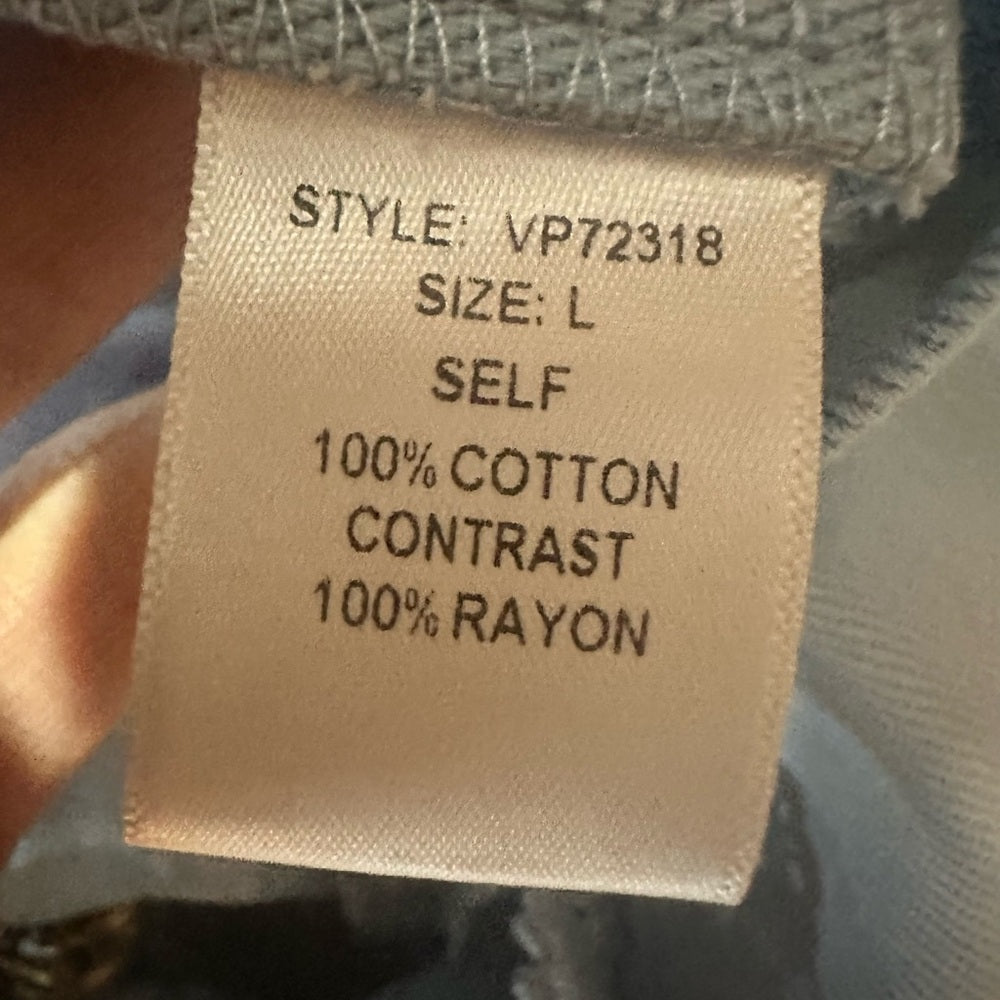 NWT SIZE L Elegant Sky Blue Ruffled Jumpsuit