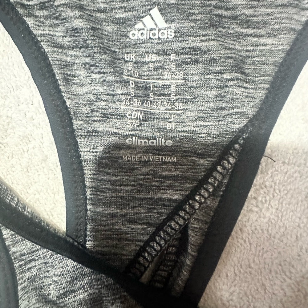 SIZE S adidas Gray Women's Crop Top