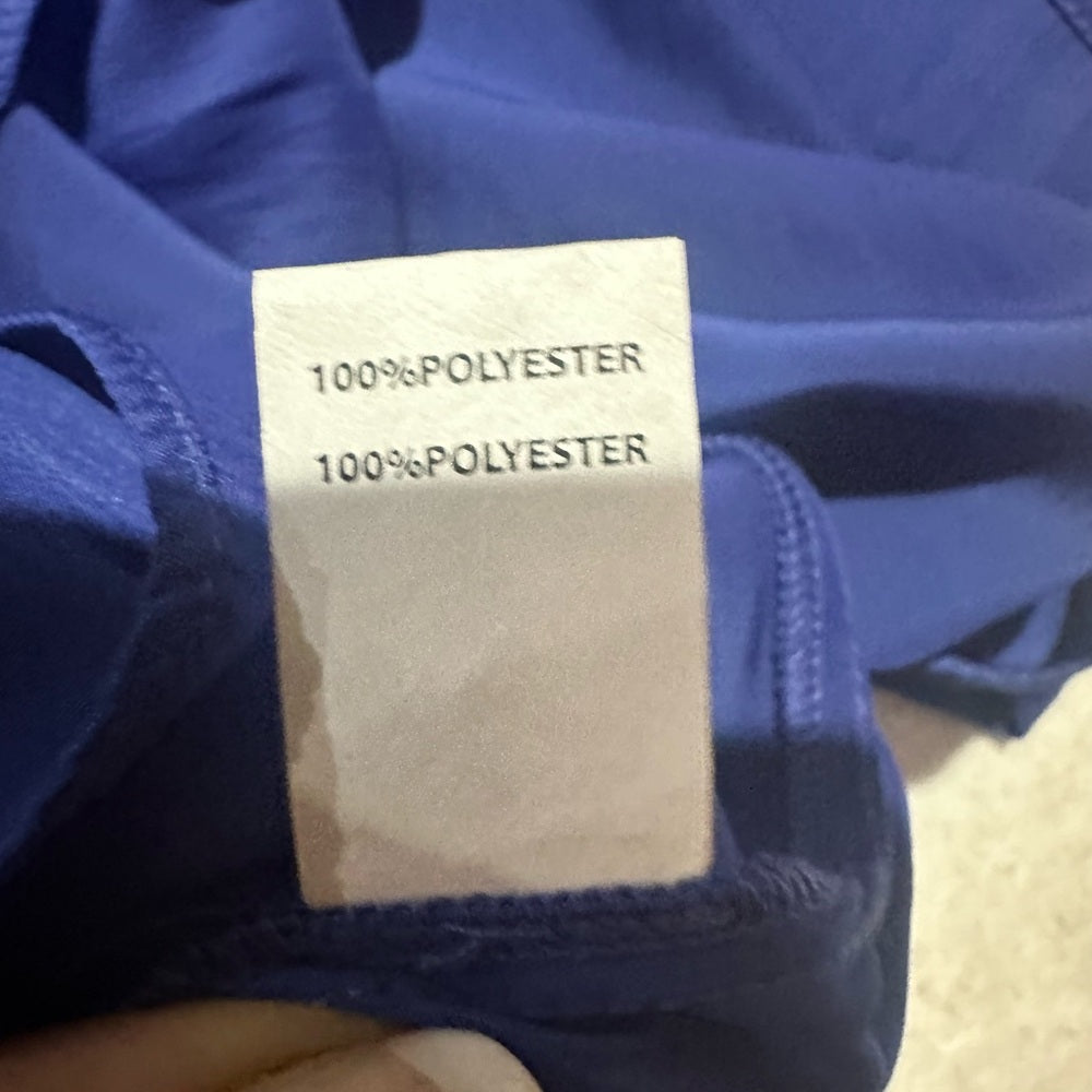 NWT SIZE M Ramy Brook Royal Blue Pleated Top