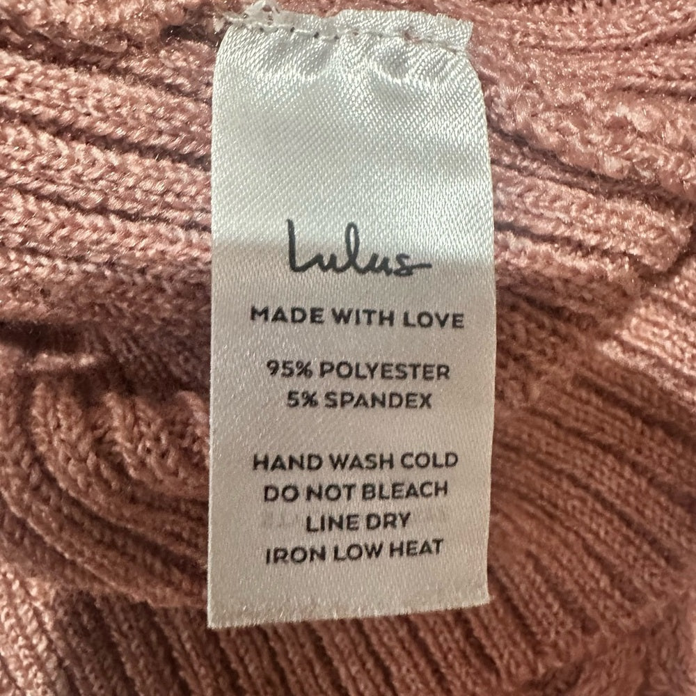 NWT SIZE XL Lulu's Blush Crew Neck Sweater