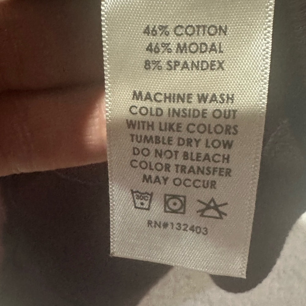 NWT SIZE L Cotton Citizen Olive Green Cutout Crop Top