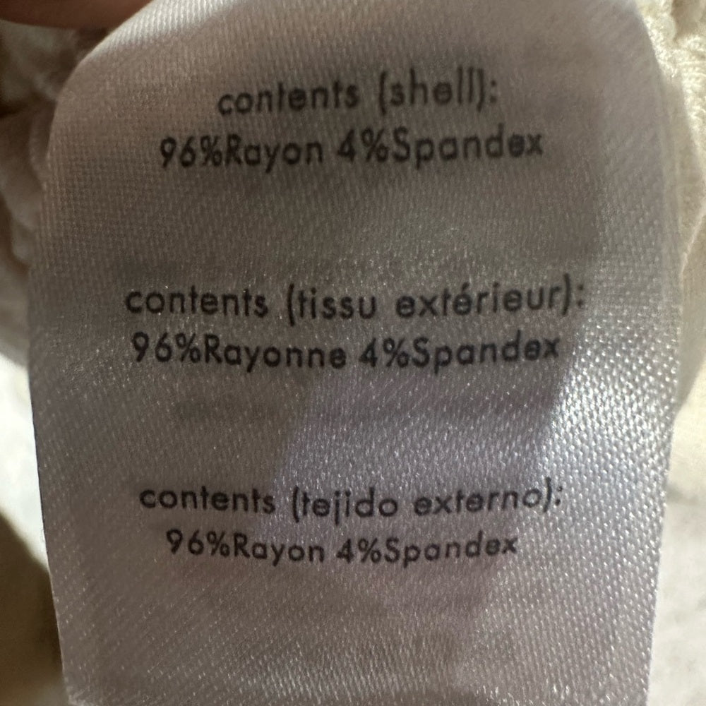 NWT SIZE S Rachel Parcell Cream Gathered Mini Dress