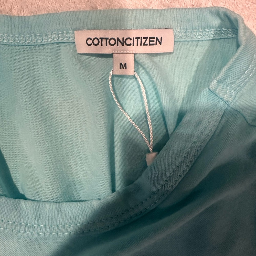 NWT SIZE M Cotton Citizen Light Blue Short Sleeve Tee
