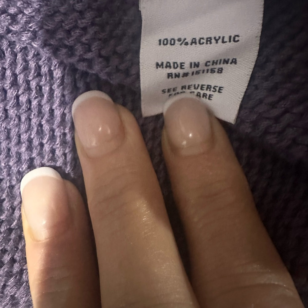 NWT SIZE M 525 America High Waist Knit Shorts in Deep Purple