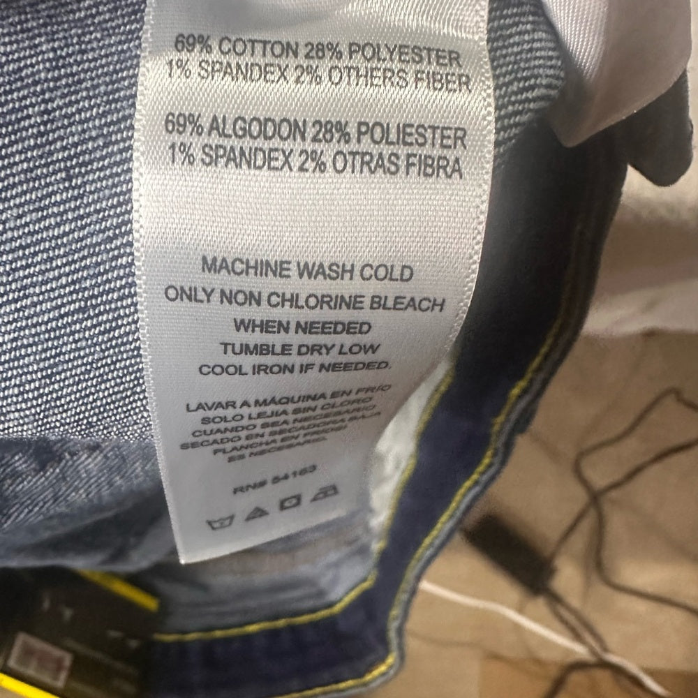 NWT SIZE 8 DKNY Dark Blue Denim Mini Skirt