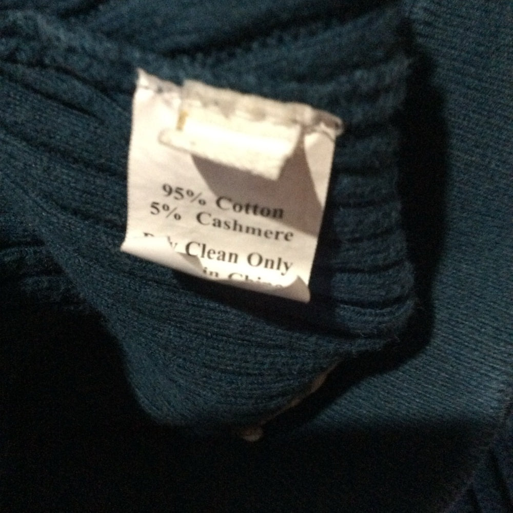 PRE-OWNED SIZE 8 Victor Glemaud Deep Blue Ribbed Midi Skirt