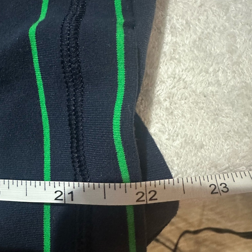 NWOT SIZE S athletica Navy and Green Striped Tank Top