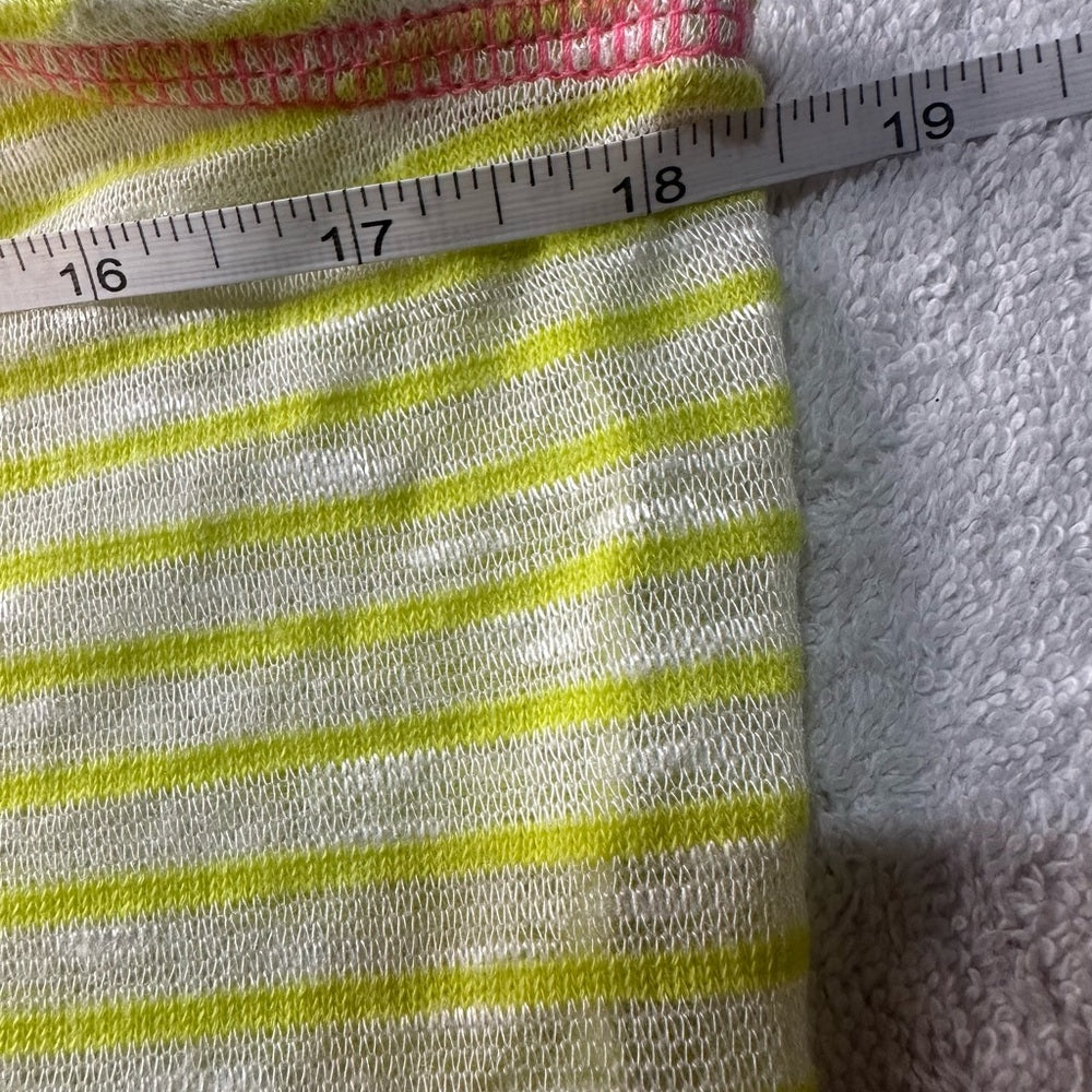 NWOT SIZE L Weavers Vibrant Yellow and Pink Tank Top
