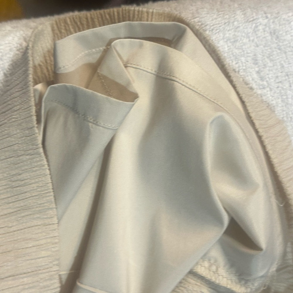 NWT SIZE 16 Donna Karan Elegant Cream Wide-Leg Pants