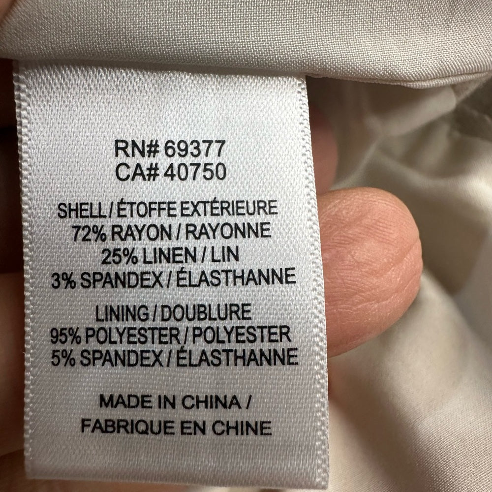 NWOT SIZE XL Chic Cream Belted Women's Blazer