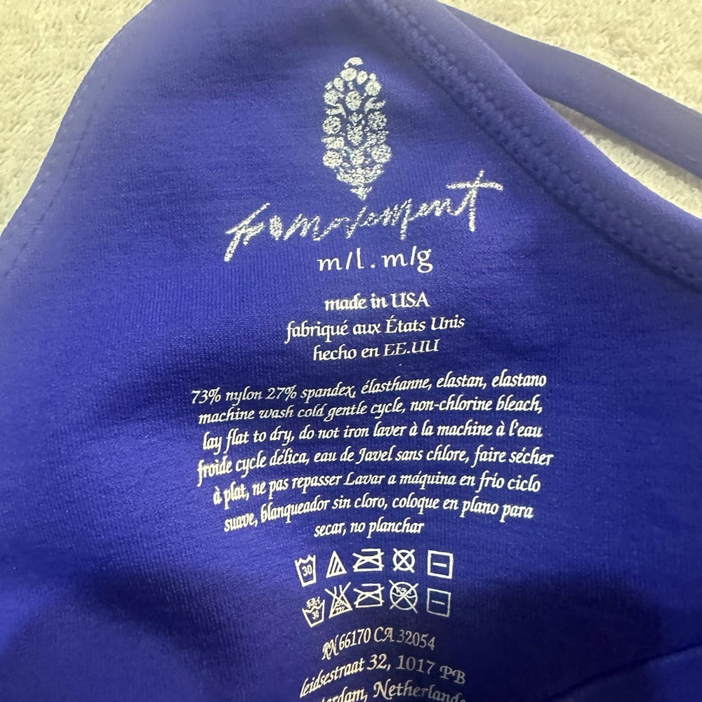 NWT SIZE M/L FP Movement by Free People Blue Tank Top