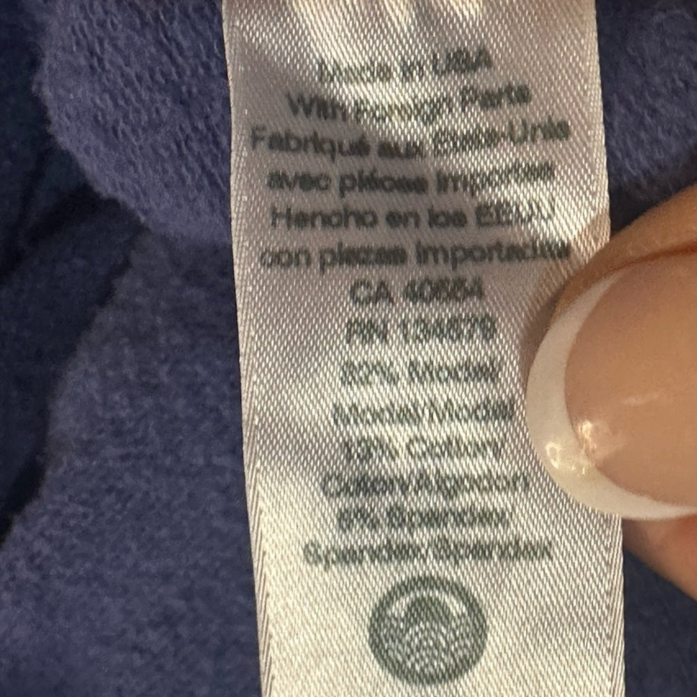 NWT SIZE 1/S Sundry Cobalt Blue Blouse with Puff Sleeves