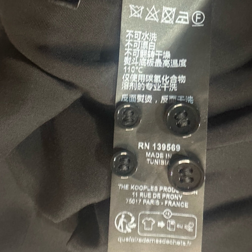 NWT SIZE M-L The Kooples Black and White Long Sleeve Dress