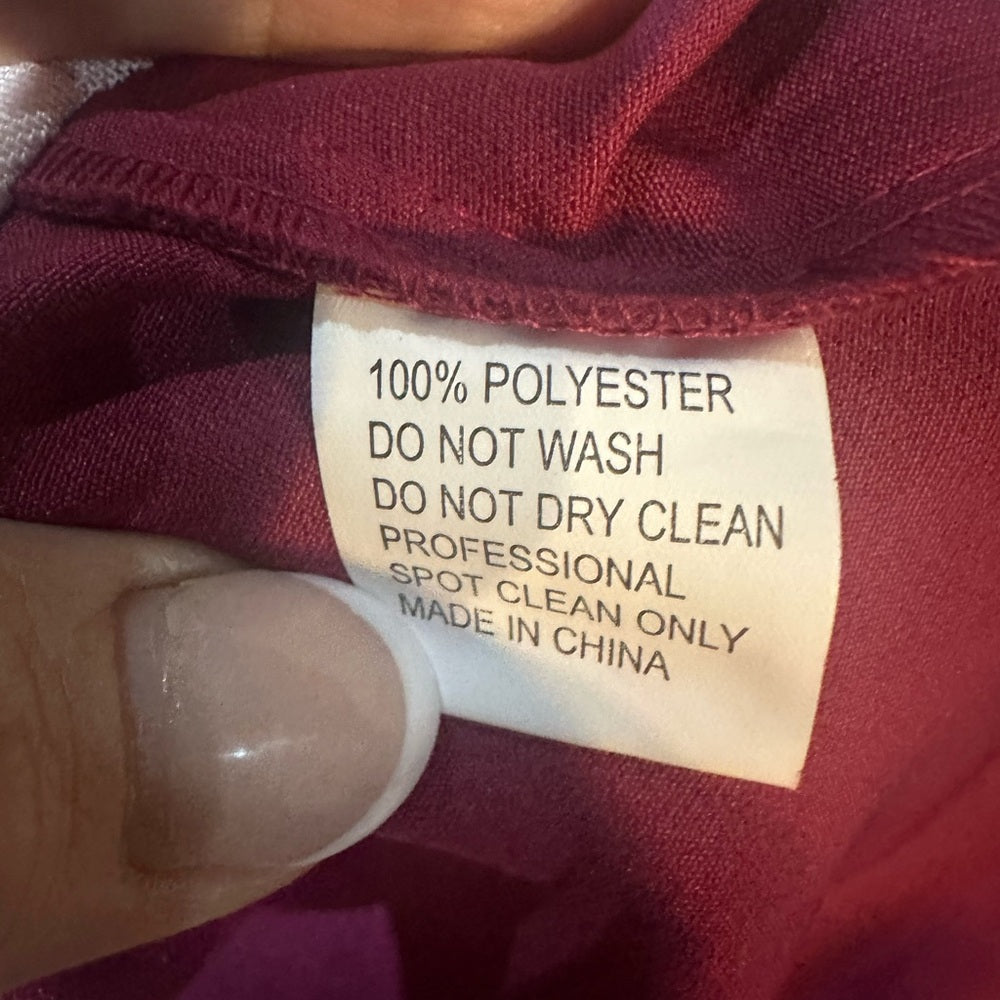 NWT SIZE 0 Chic One-Shoulder Burgundy Gown